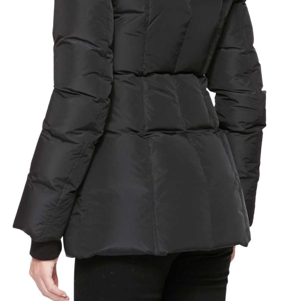 Mackage Anika Black Down Puffer Coat with Funnel Neck